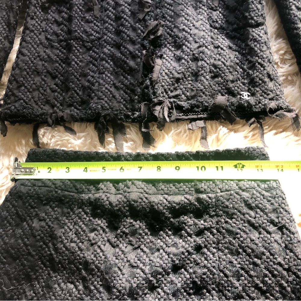 COPY - Chanel 05C black mesh lace jacket skirt suit 36 - Picture 15 of 16